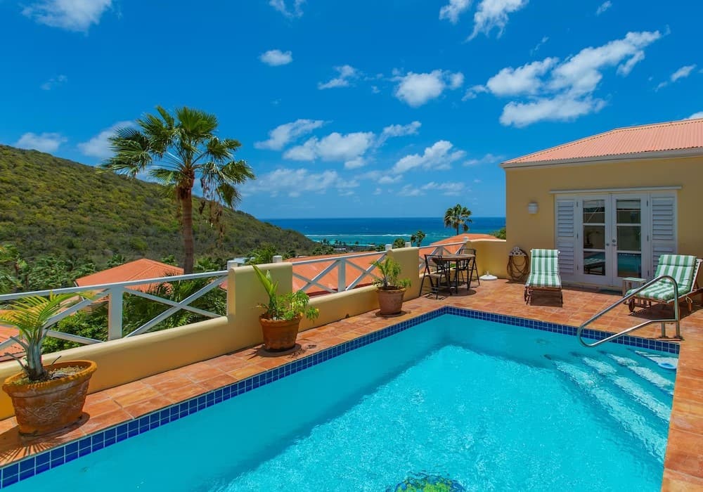 Villa Madeleine St Croix condo rental pool ocean view