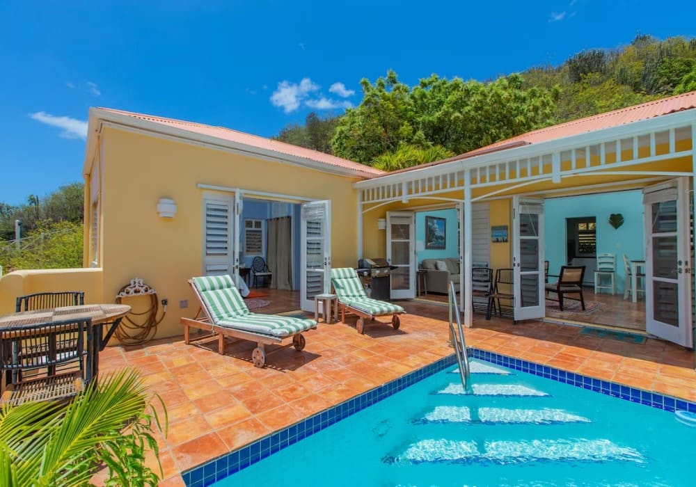 Villa Madeleine St Croix pool deck