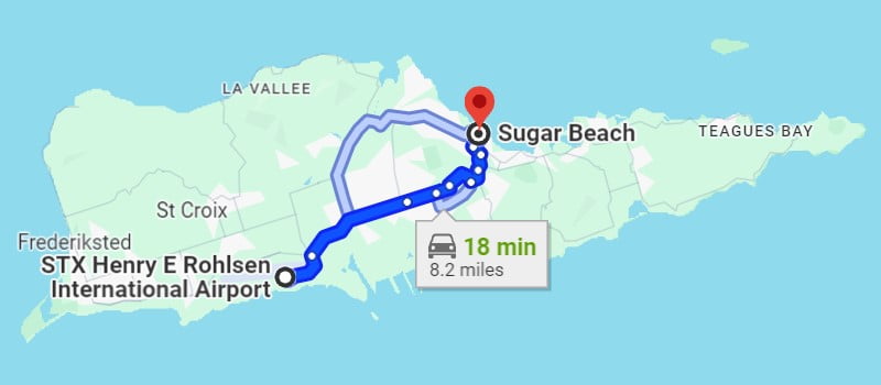 Directions to Sugar Beach Condominiums St. Croix USVI